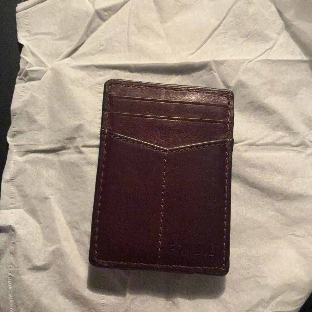 FOSSIL LEATHER CARD HOLDER - Picture 5 of 5